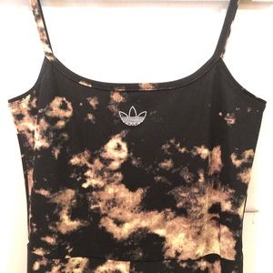 #ADIDAS tie-dye biker short bodysuit